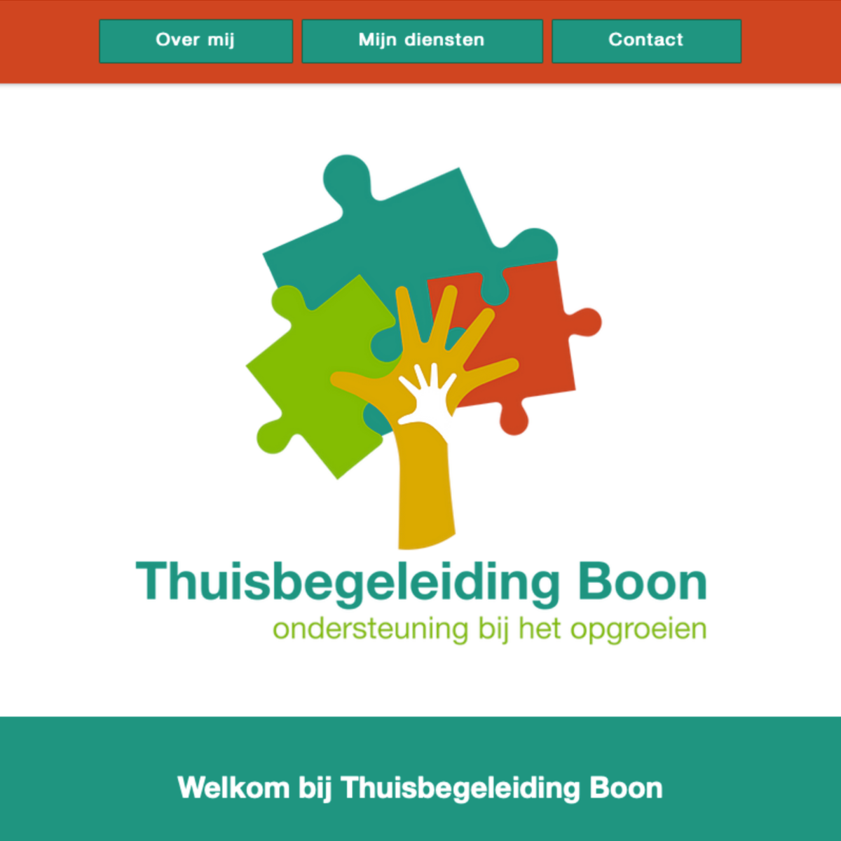 Screenshot Thuisbegeleidingboon.nl Project
